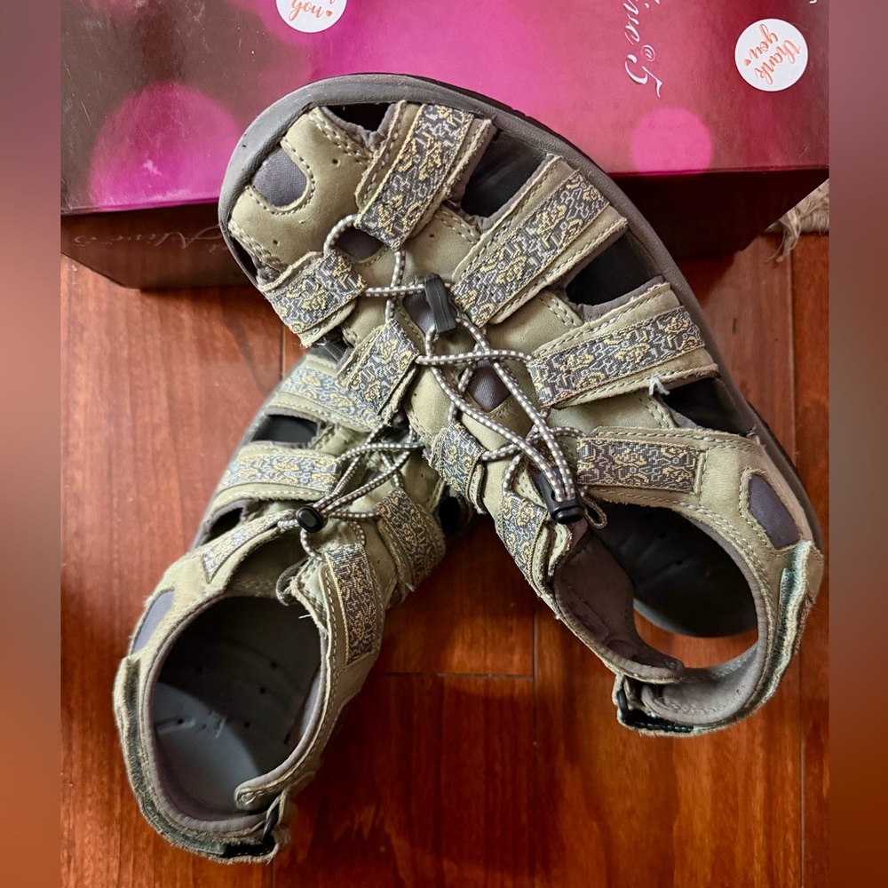 L.L. Bean Olive Athletic Sandals